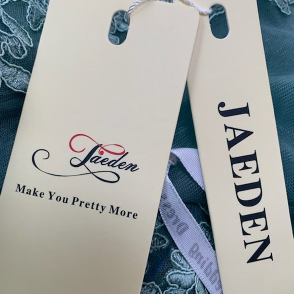 Exquisite Lace Wedding Dress in Soft Blue - Picture 7 of 10